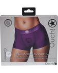 Ouch! Vibrating Strap-on Boxer Purple M/L