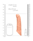 RealRock Skin 8 in. Penis Extender Sling Beige