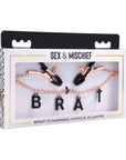 Sportsheets Sex & Mischief Brat Charmed Nipple Clamps