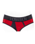 SpareParts Tomboi Cover Brief Style Underwear Harness Nylon Red/Black 5XL