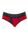 SpareParts Tomboi Cover Brief Style Underwear Harness Nylon Red/Black 5XL