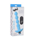 BANG! Vibrating Silicone Anal Beads & Remote Control Blue