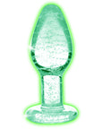 Booty Sparks Glow-in-the-Dark Glass Anal Plug S