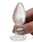 Booty Sparks Glow-in-the-Dark Glass Anal Plug S