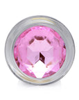 Booty Sparks Pink Gem Glass Anal Plug S