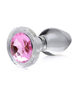 Booty Sparks Pink Gem Glass Anal Plug S