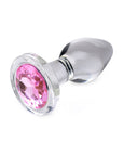 Booty Sparks Pink Gem Glass Anal Plug S
