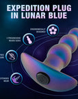 Anal Adventures Matrix Expedition Plug Lunar Blue