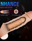 Performance Plus Intrepid 2 in. Silicone Penis Xtender Beige