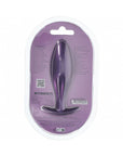 Ouch! Smooth Silicone Oval Anal Plug 4.6 in. Metallic Purple