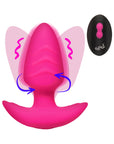 BANG! Rotating & Vibrating Silicone Butt Plug with Remote Pink