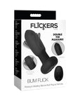 Flickers Bum Flick Flicking & Vibrating Silicone Butt Plug with Remote