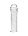 Blue Line 6.5 in. Clear Textured Penis Enhancing Sleeve Extension
