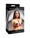 Master Series Vixen Chest Harness Red