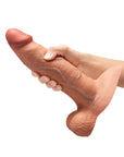 b-Vibe Slipskin Realistic Silicone Dildo 9 in. Girthy Mocha