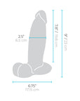 b-Vibe Slipskin Realistic Silicone Dildo 9 in. Girthy Mocha