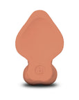 b-Vibe Slipskin Realistic Silicone Dildo 8 in. Curved Mocha