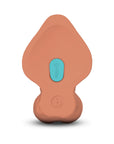 b-Vibe Slipskin Realistic Silicone Dildo 10 in. Curved Mocha