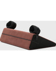 Liberator Black Label Wedge 24 in. Sex Position Pillow with Cuffs Décor Velvet Mauve