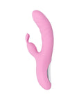 Playboy Rub Me Right Rechargeable Thrusting Dual Stimulator Silicone Pink Petal