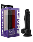 Shaft Model A 8.5 in. Liquid Silicone Dong with Balls Black