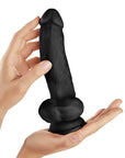 Shaft Model N 9.5 in. Liquid Silicone Dong with Balls Black