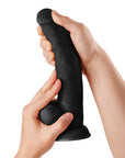 Shaft Model C 9.5 in. Liquid Silicone Dong with Balls Black