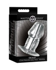 Master Series Dicked Clear Hollow Anal Plug Medium