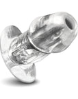 Master Series Dicked Clear Hollow Anal Plug Medium