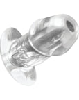 Master Series Dicked Clear Hollow Anal Plug Medium