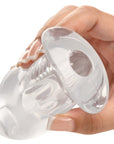 Master Series Dicked Clear Hollow Anal Plug Medium