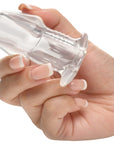 Master Series Dicked Clear Hollow Anal Plug Small