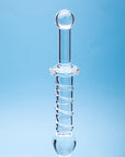 Clarity Elysian Swirl Glass Dildo