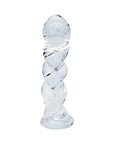 Clarity Seraphic Braid Glass Dildo