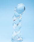 Clarity Seraphic Braid Glass Dildo