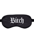 Ouch! Bitch Printed Mask Satin Black