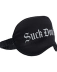 Ouch! Suck Don't Bite Printed Mask Satin Black