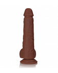 RealRock 9 in. Cock with Balls Straight Brown
