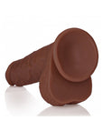 RealRock 9 in. Cock with Balls Straight Brown