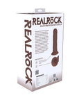 RealRock 6 in. Vibrating Cock Curved Brown