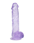RealRock Realistic 5 in. Dildo with Balls Purple