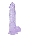 RealRock Realistic 5 in. Dildo with Balls Purple