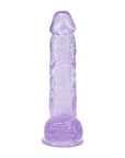 RealRock Realistic 5 in. Dildo with Balls Purple