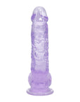 RealRock Realistic 5 in. Dildo with Balls Purple