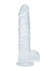 RealRock Realistic 5 in. Dildo with Balls Clear
