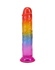 Crystal Jellies 7 in. Dong Rainbow