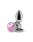 Rear Assets Silver Small Pink Gem