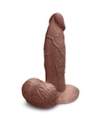 b-Vibe Slipskin Realistic Silicone Dildo 6 in. Girthy Brown