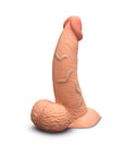 b-Vibe Slipskin Realistic Silicone Dildo 6.5 in. Curved Mocha