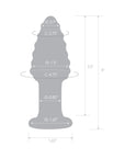Glas Cornstar 4 in. Glass Butt Plug